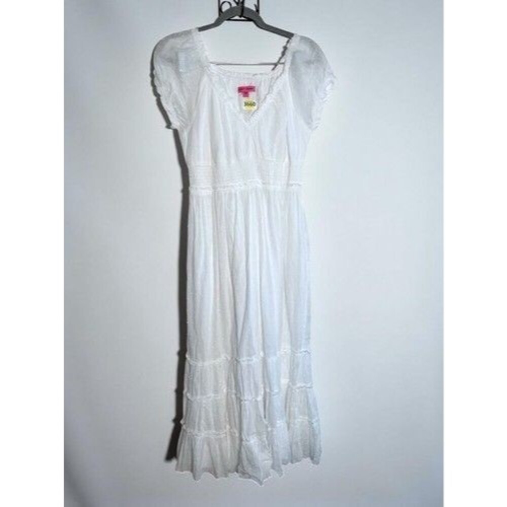 NWOT Betsey Johnson Cottagecore‎ Prairie Boho Babydoll Maxi Dress Women Size L